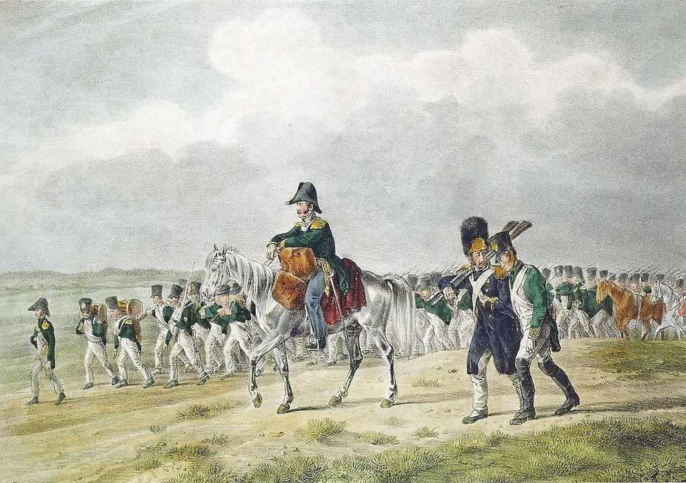 19th-century illustration of France's Grand Army of 1812