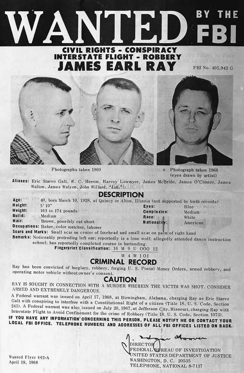 james earl ray wanted