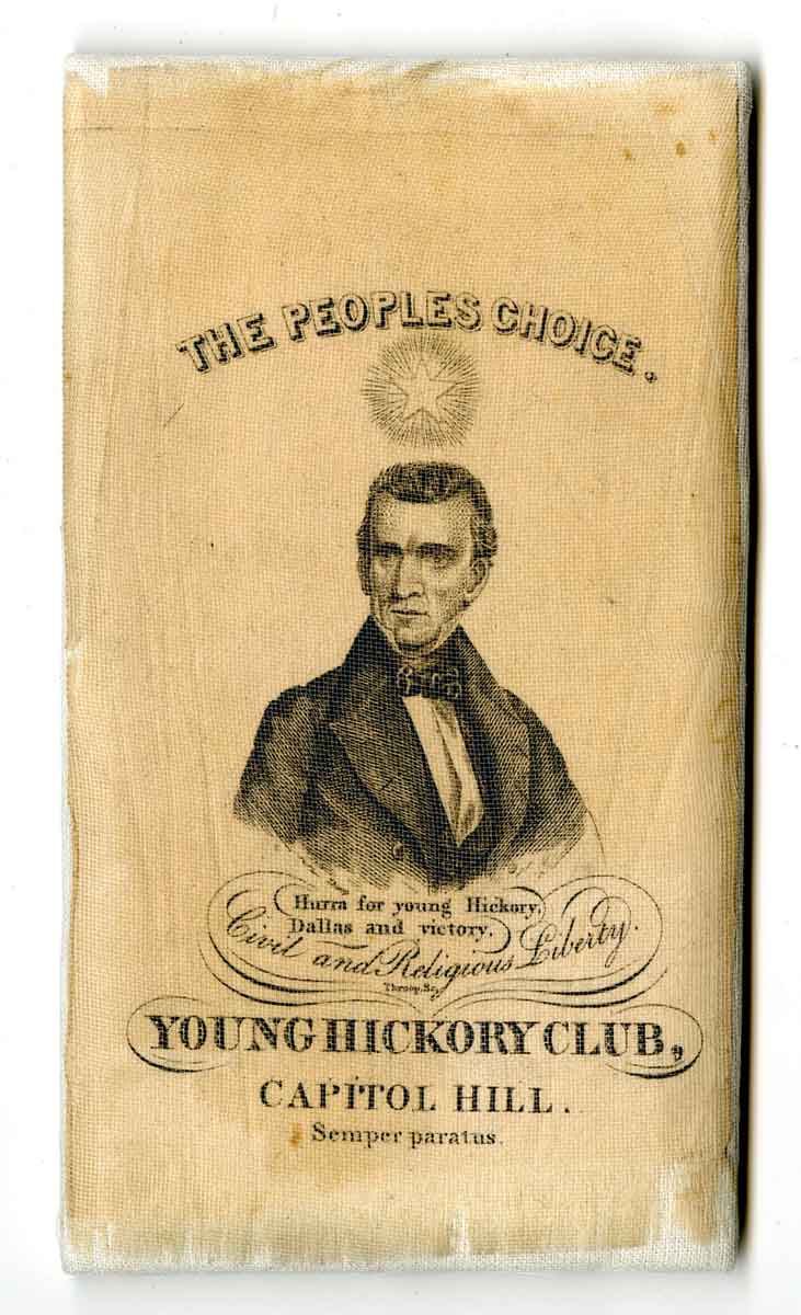 james polk presidential campaign ribbon