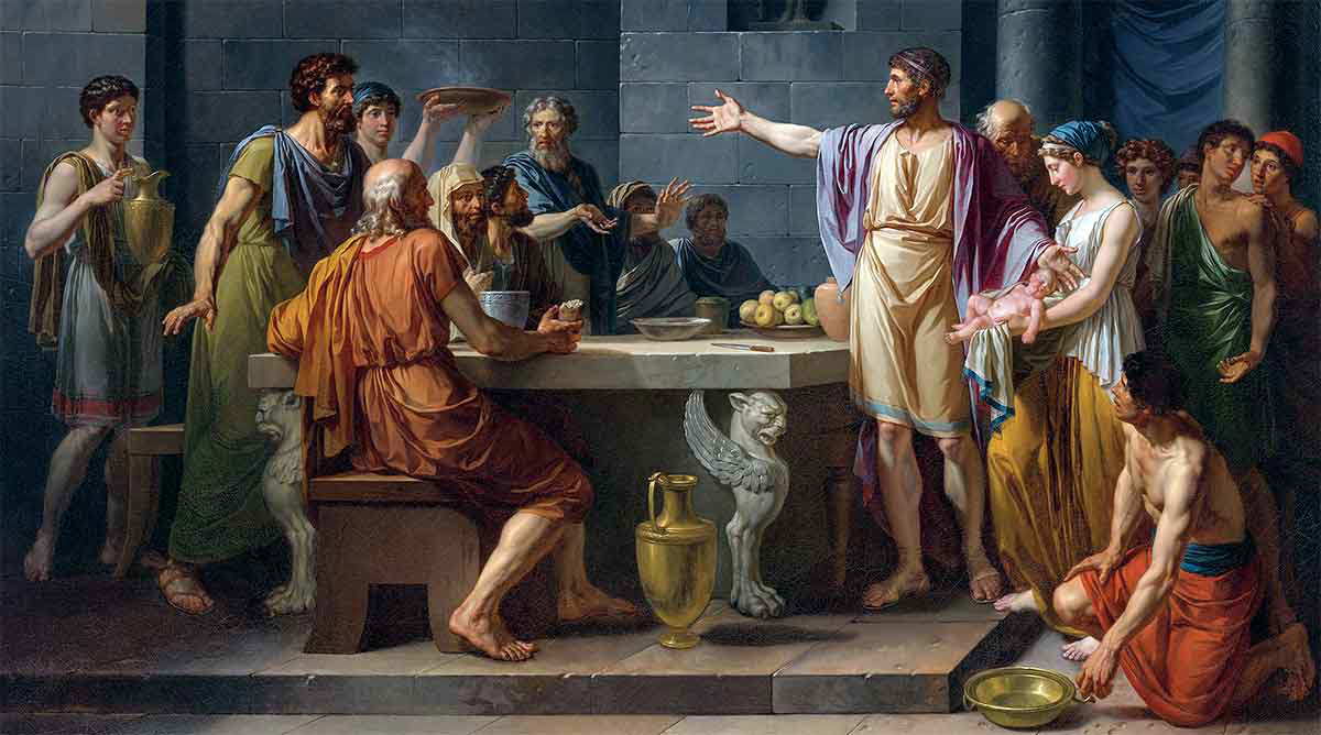 jean jacques francois la magnanimite lycurgue painting