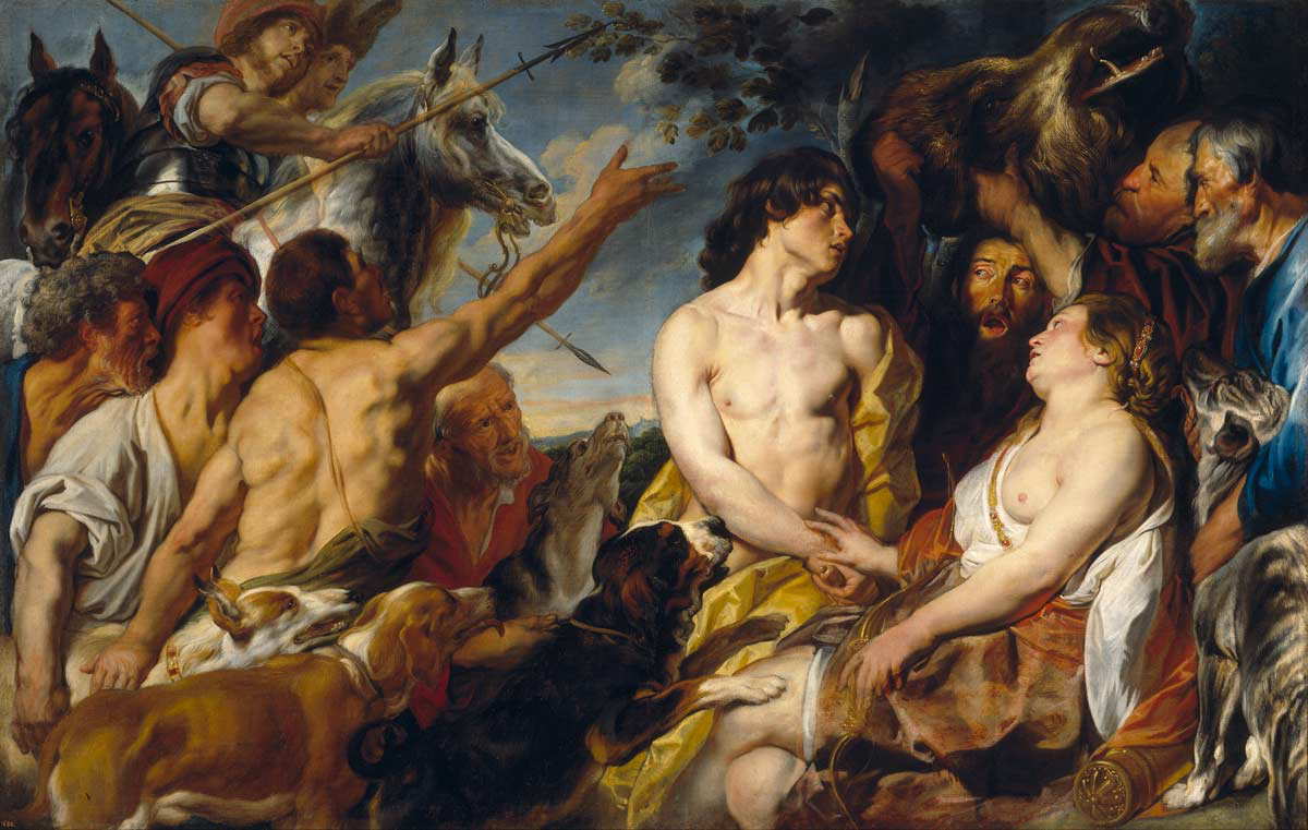 jordaens toxeus steal boar atalanta painting