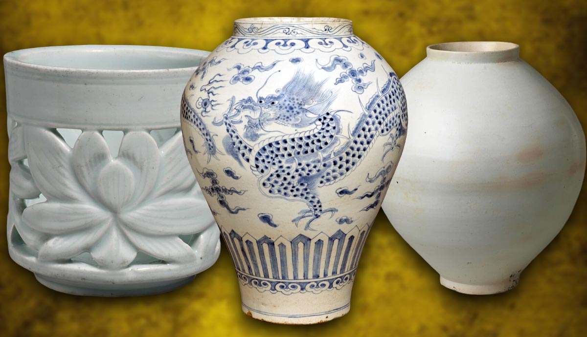 ceramics with dragon porcelain jar