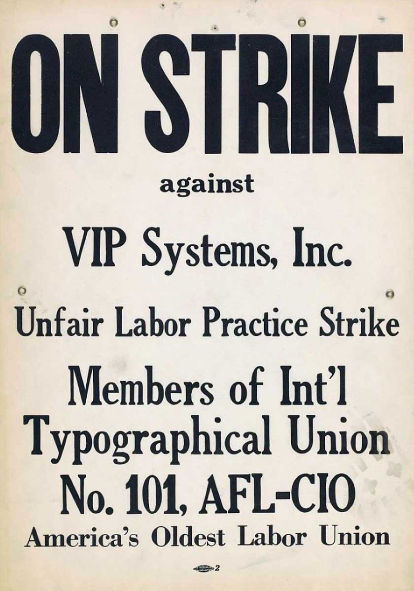 labor strike poster