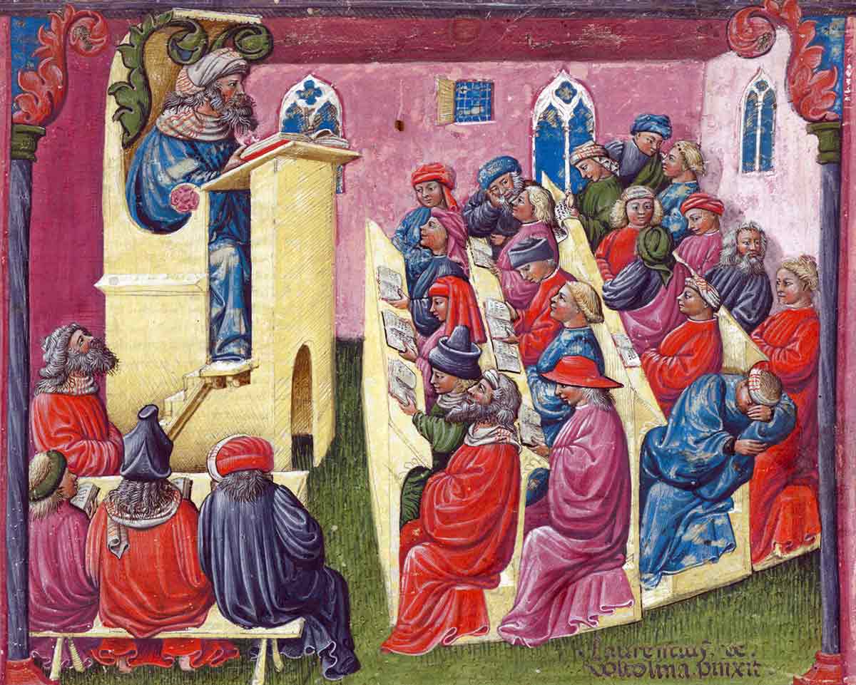 laurentius de voltolina aristotle lectures painting