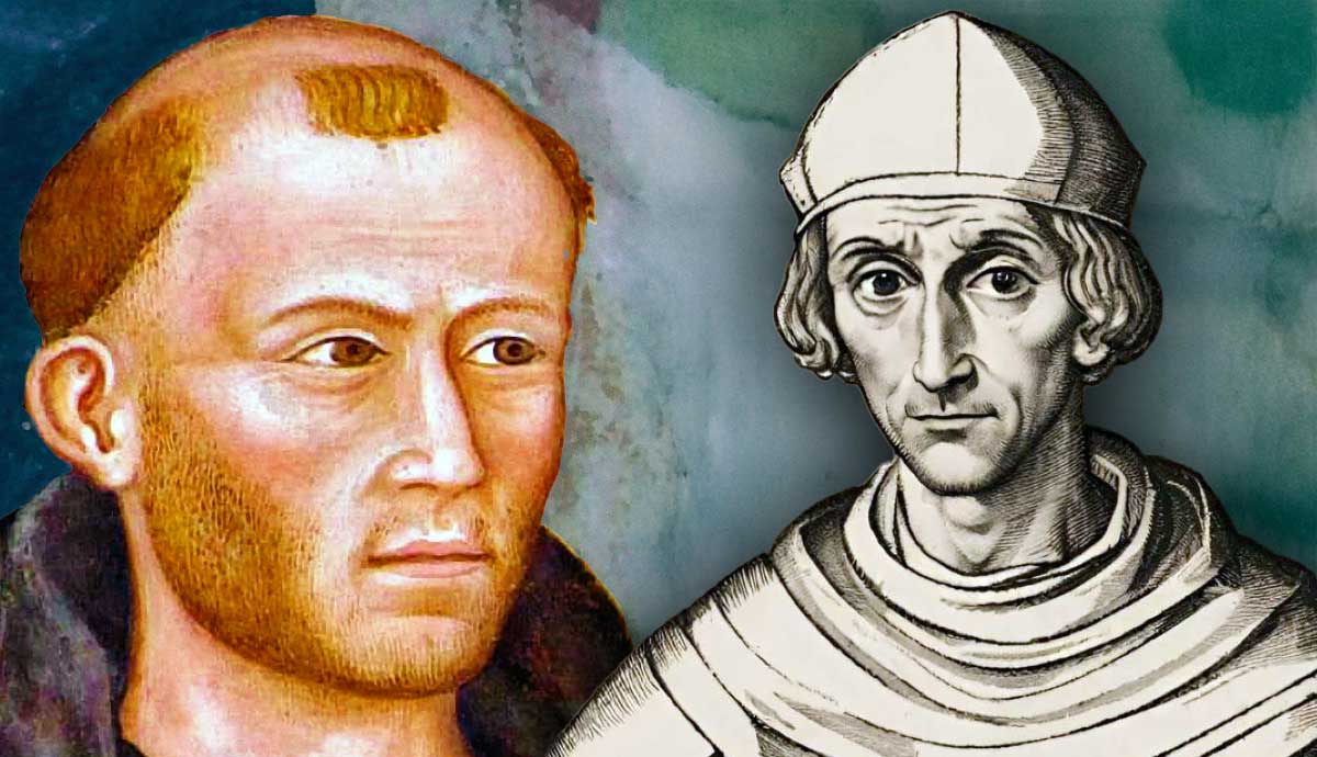 Portraits of Ockham and Meister Eckhart