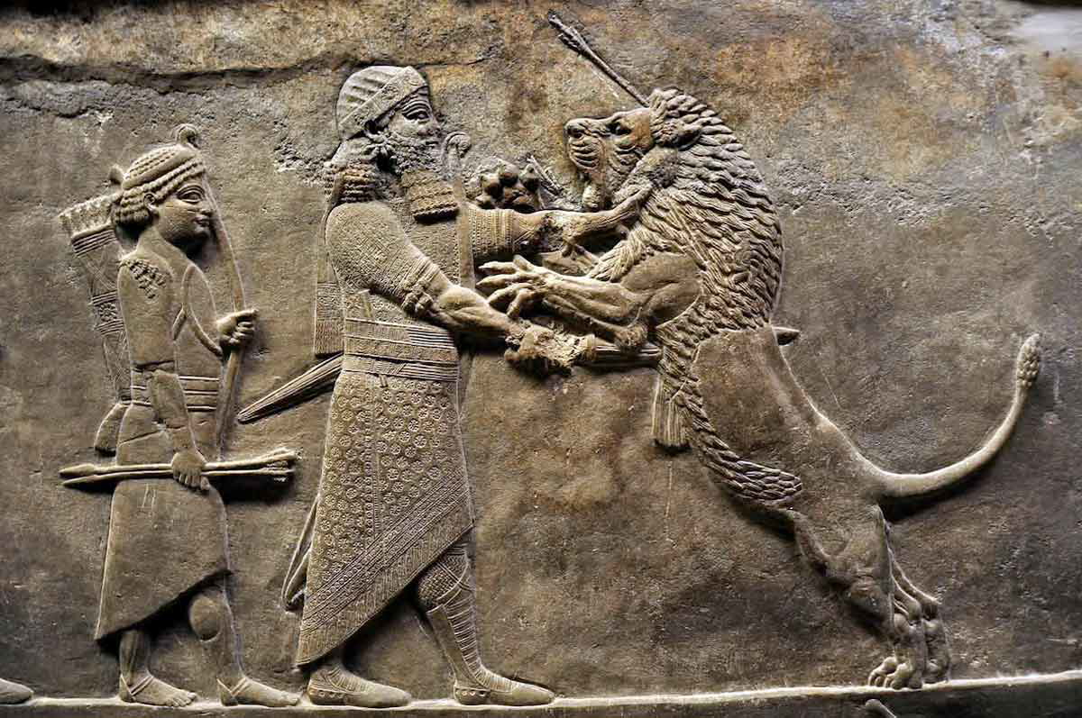 lion hunt relief