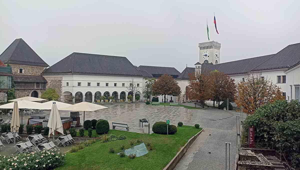 ljubljana castle courtyard