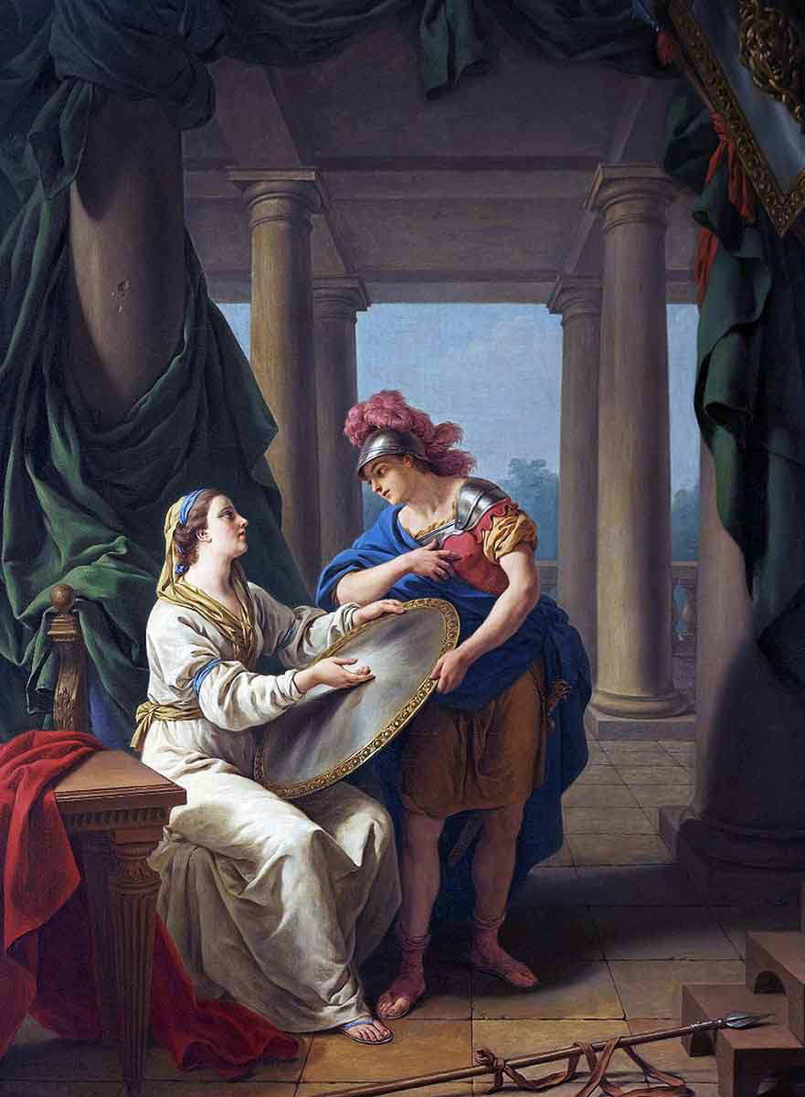 louis jean francois lagrence spartan mother painting