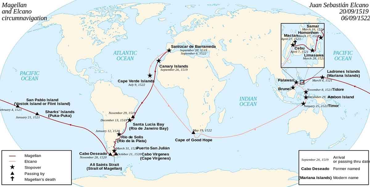 magellan cano circumnavigation