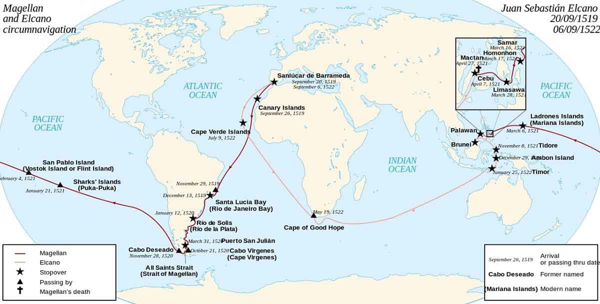 magellan cano circumnavigation
