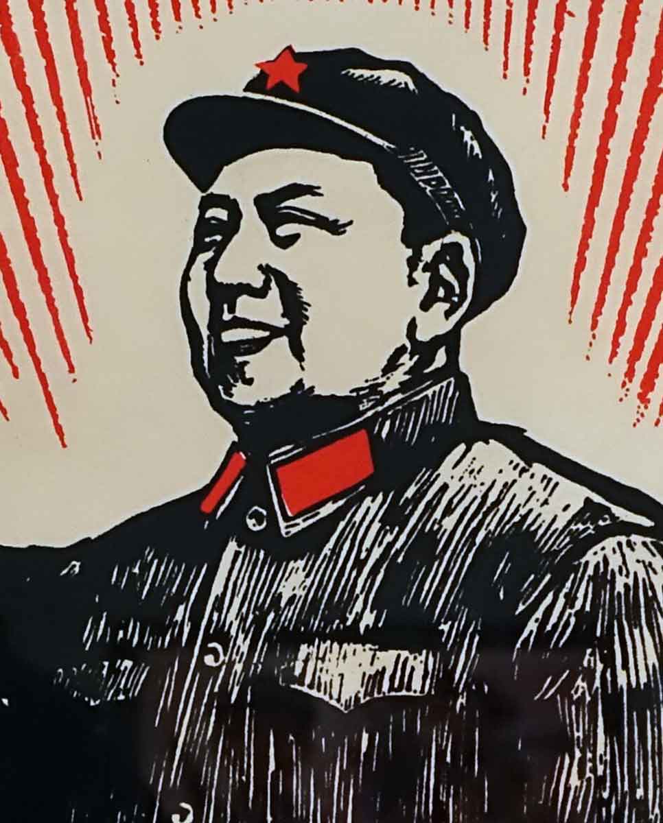 mao poster triptych