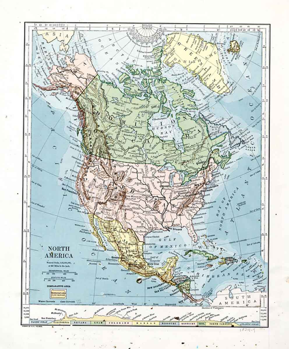 map north america