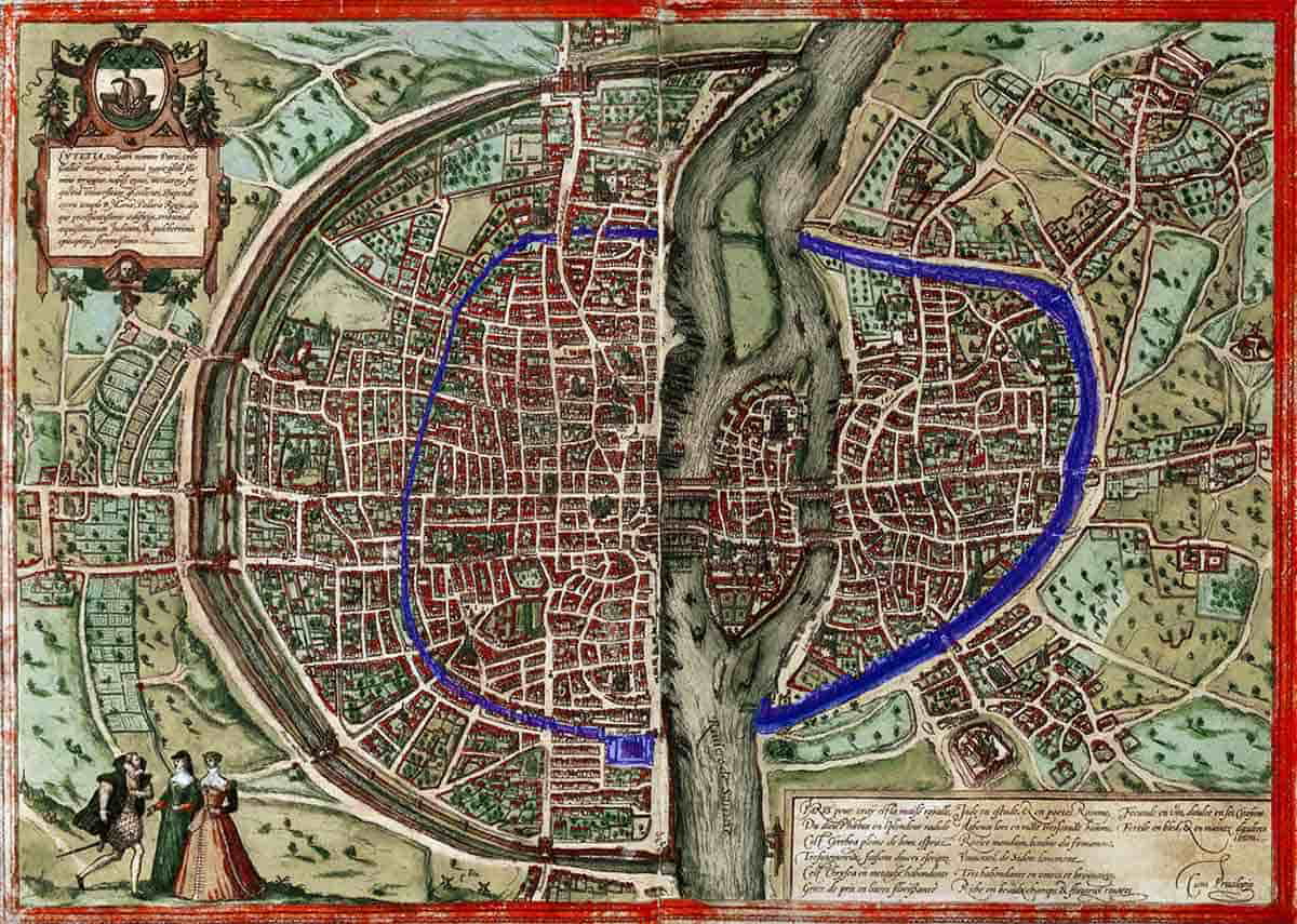 map paris 1572
