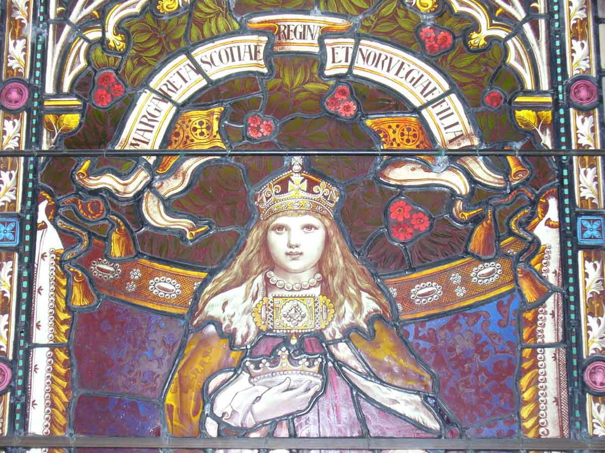 margaret of norward stained glass