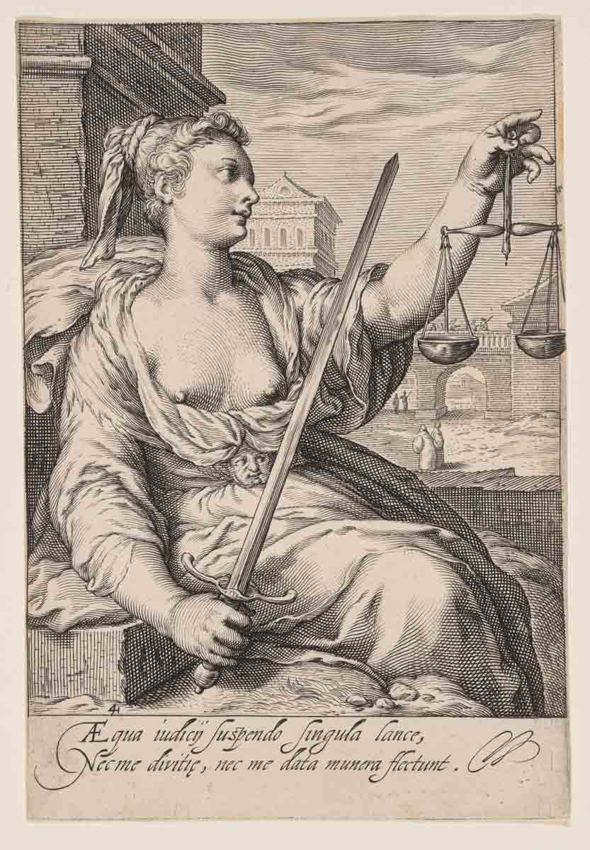 matham justice virtue engraving