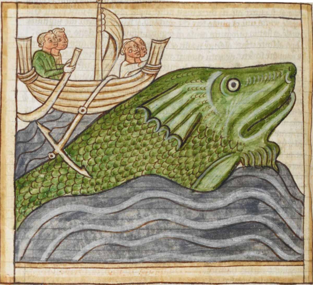 medieval painters animal whale