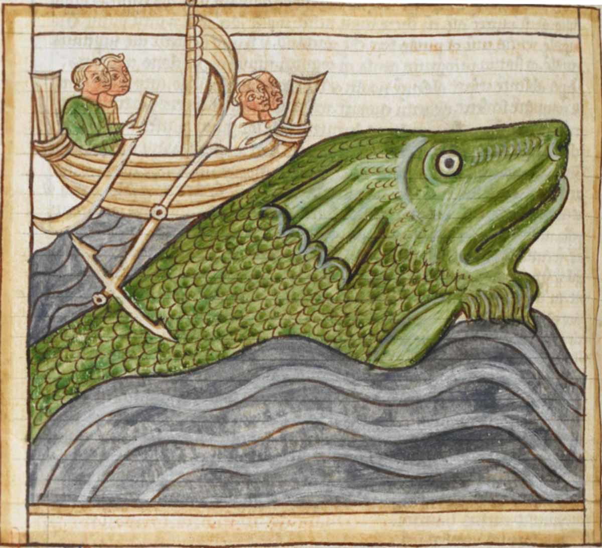 medieval painters animal whale