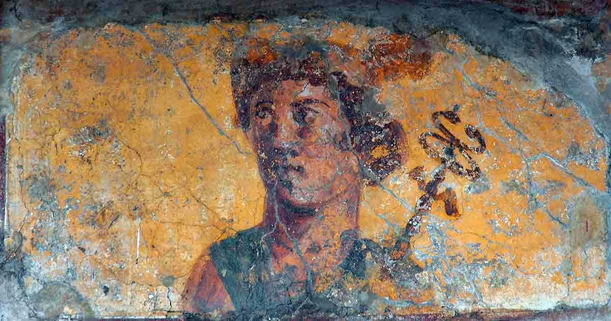 mercury god fresco pompeii sergey sosnovskiy cc by sa 4