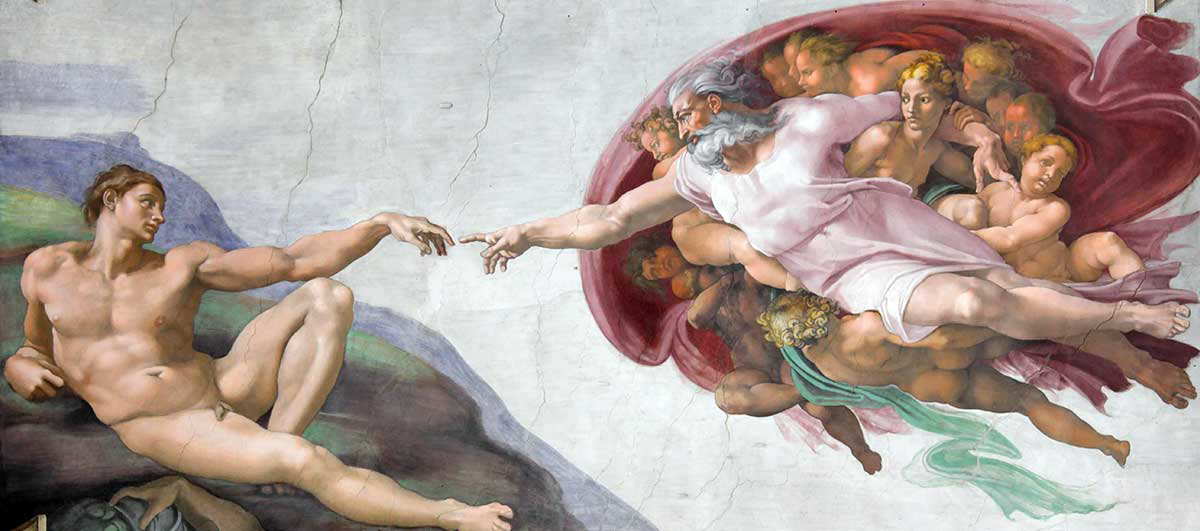 michelangelo creation of adam painting