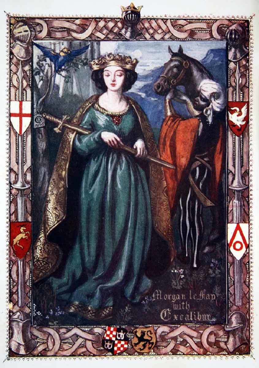 morgan le fay excalibur dora curtis 1905