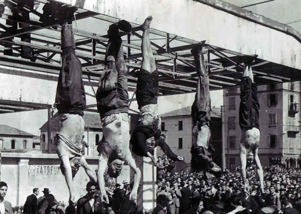 mussolini petacci hanged