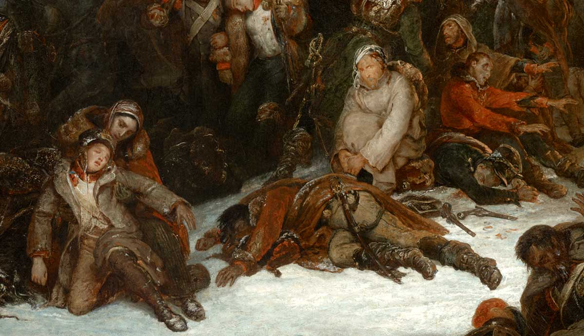 Painting The Retreat of Napoleon's Army from Russia 