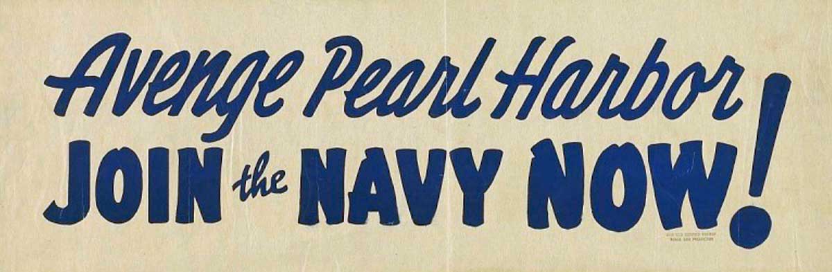 navy recruitment poster pearl harbor
