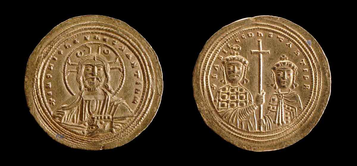 nomisma byzantine emperor basil constantinople mint