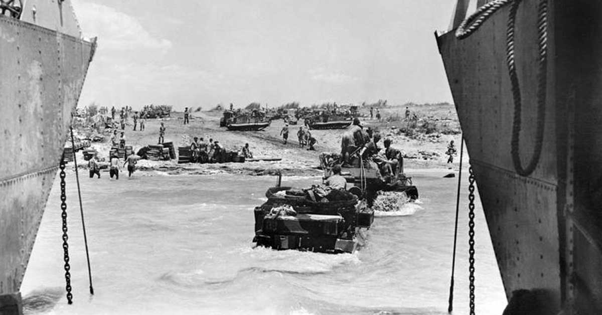 operation husky landings