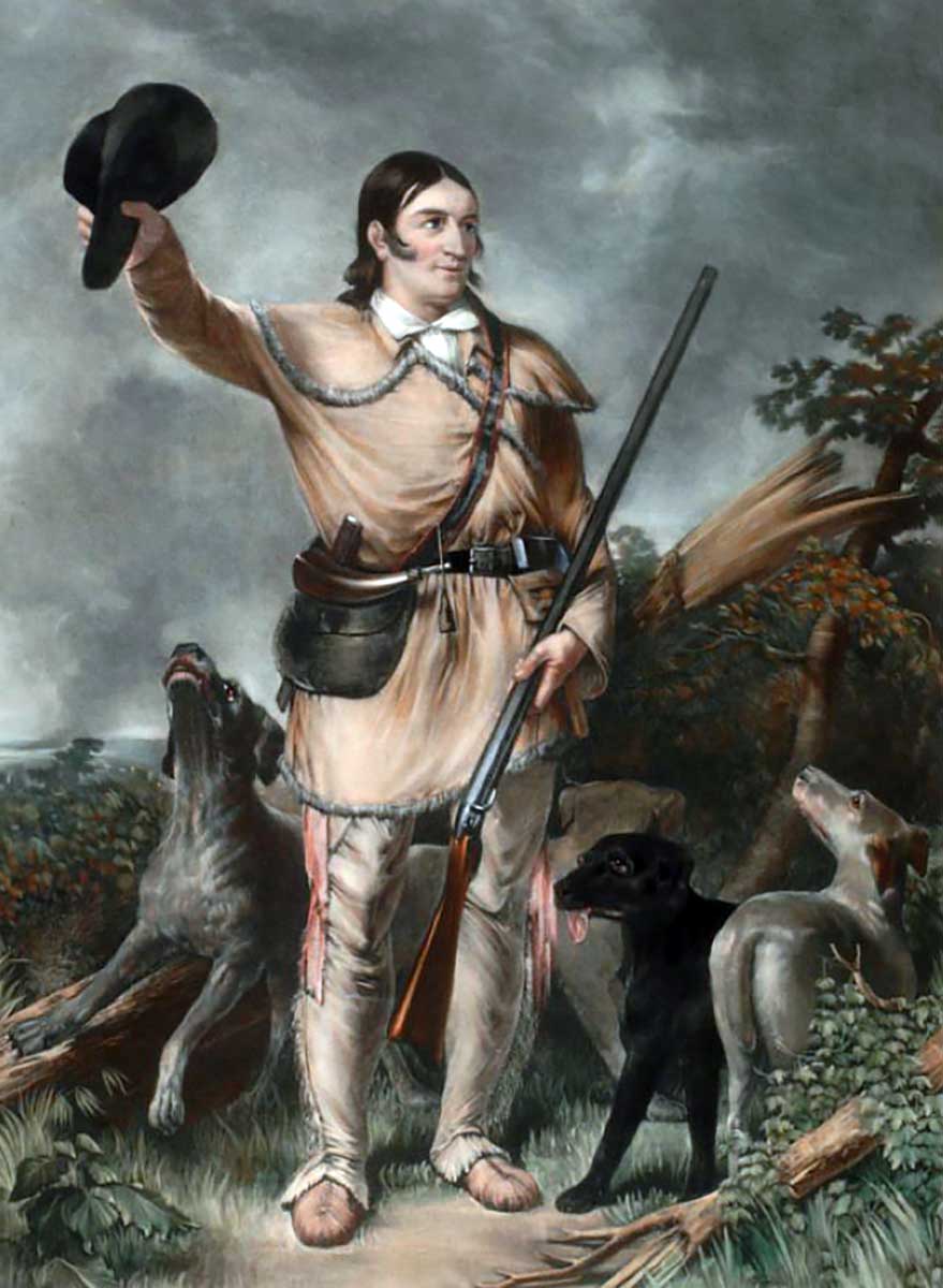 painting davy crockett