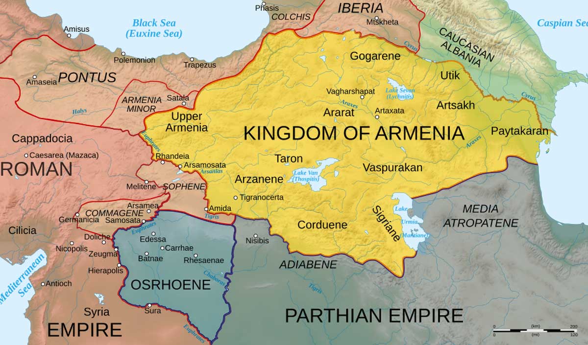 parthian empire map