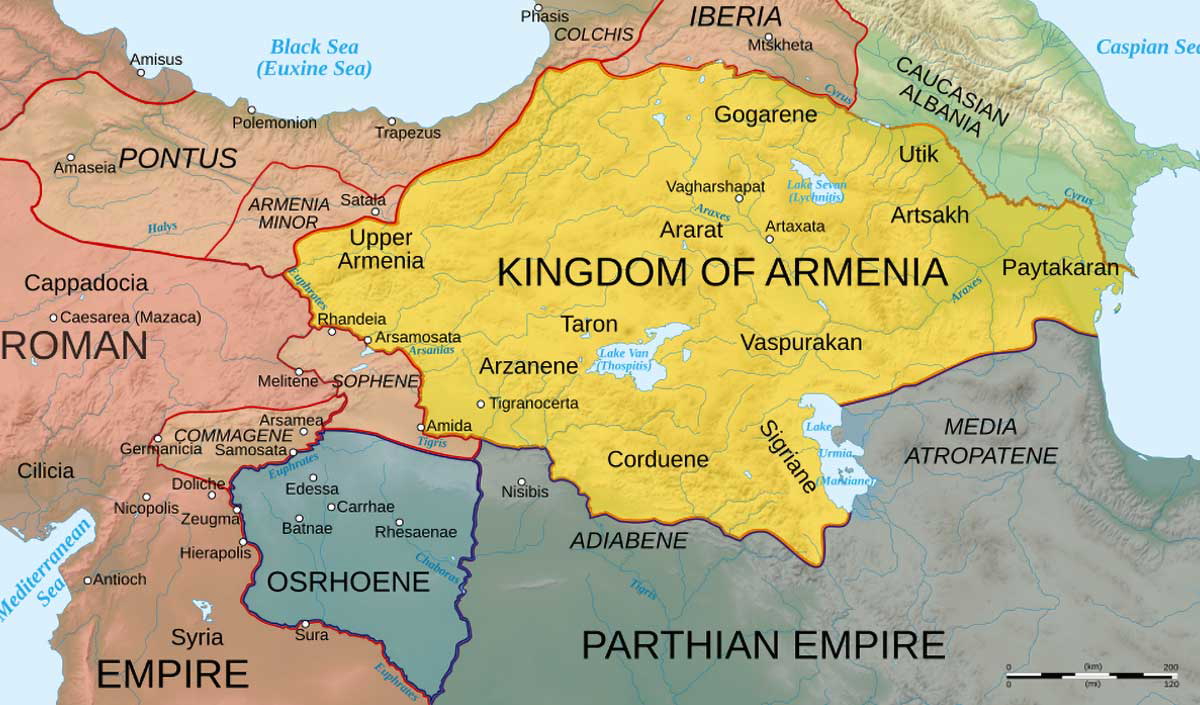 parthian empire map