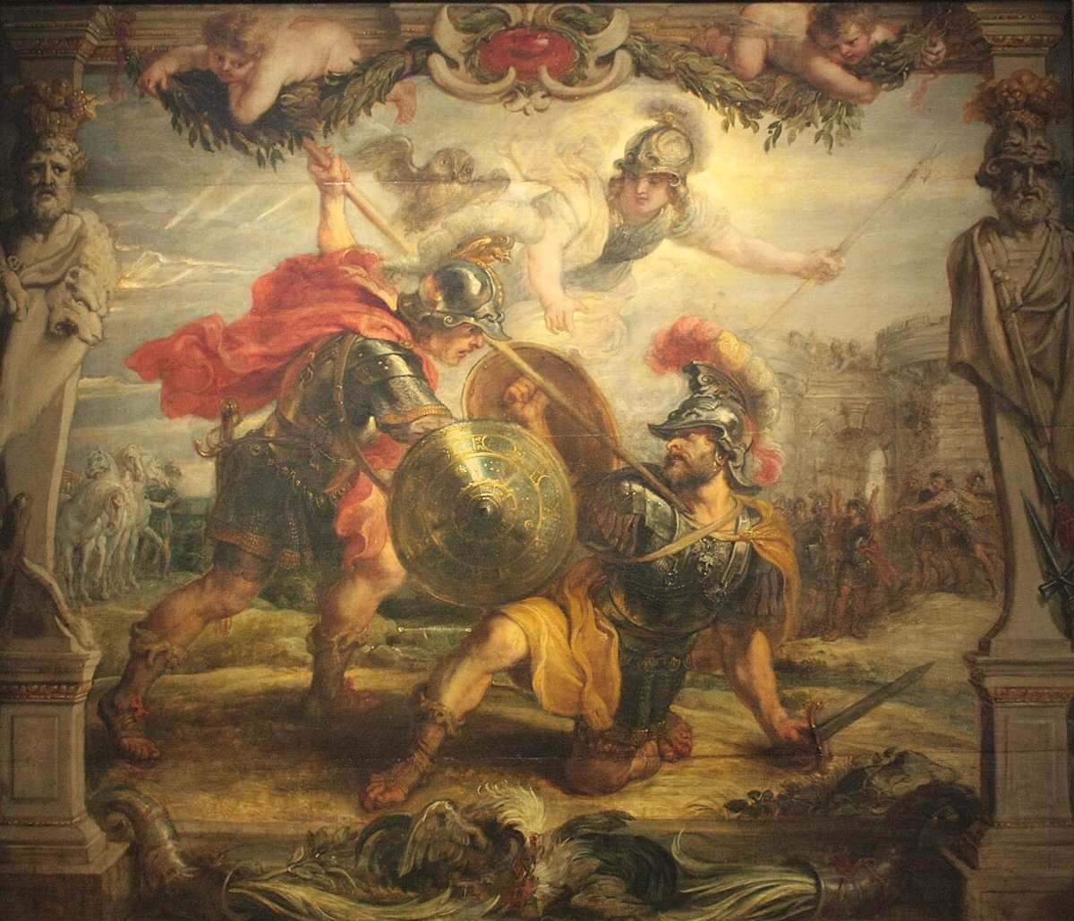 Baroque art Peter Paul Rubens Achilles kills Hector