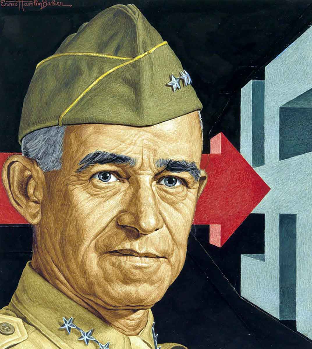 portrait omar bradley ernest baker