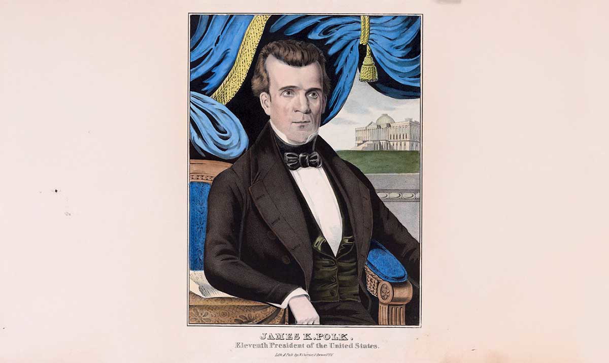portrait president james polk