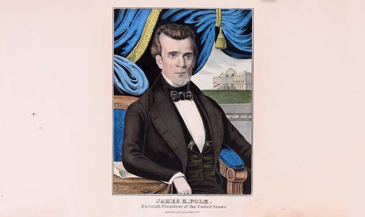 portrait president james polk
