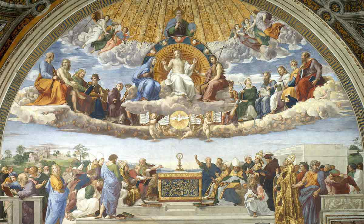 raphael disputation painting