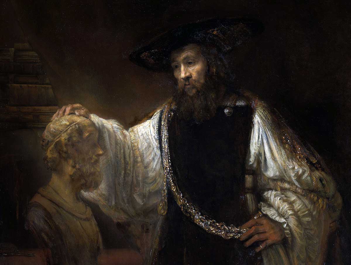 rembrandt aristotle homer painting