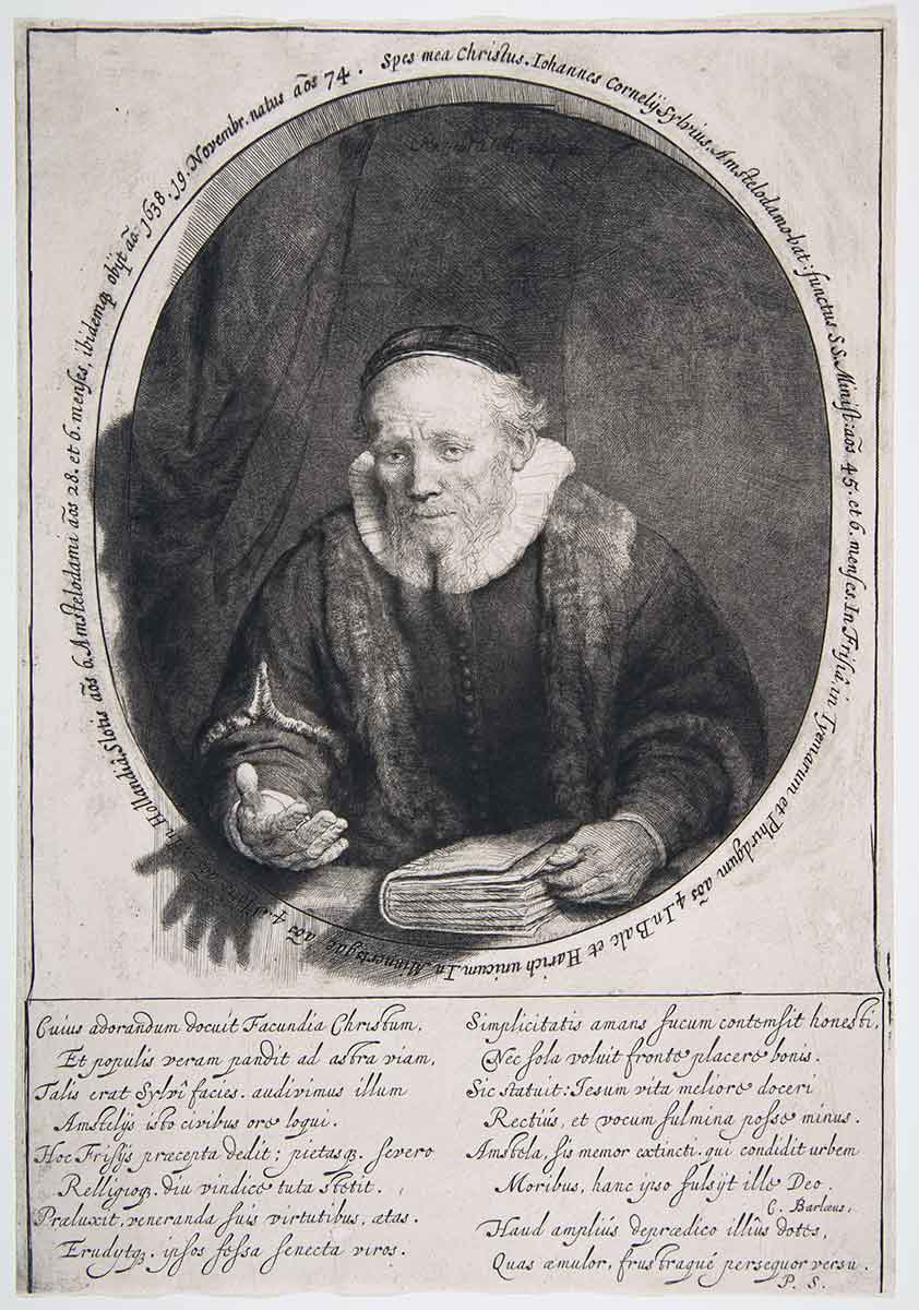 rembrandt lighting sylvius etching