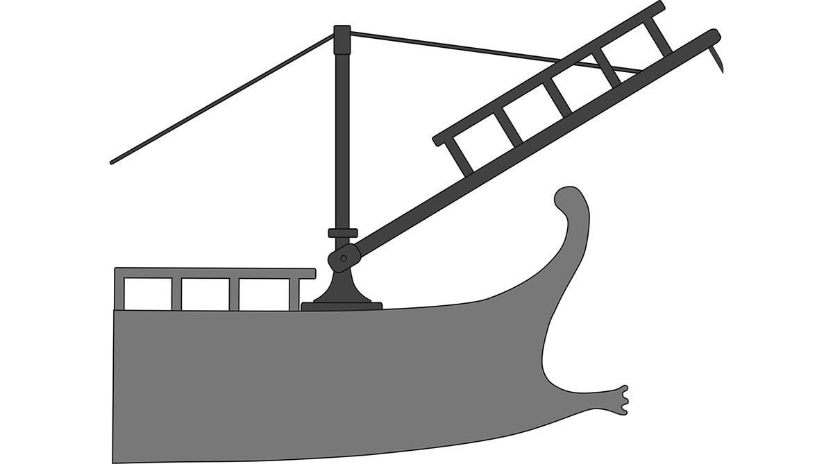 roman corvus diagram