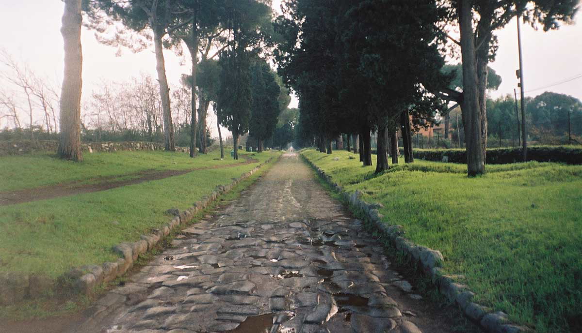 roman road via appia