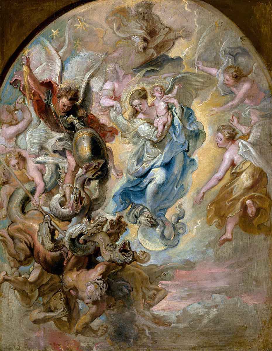 rubens the virgin as the woman of the apocalypse painting