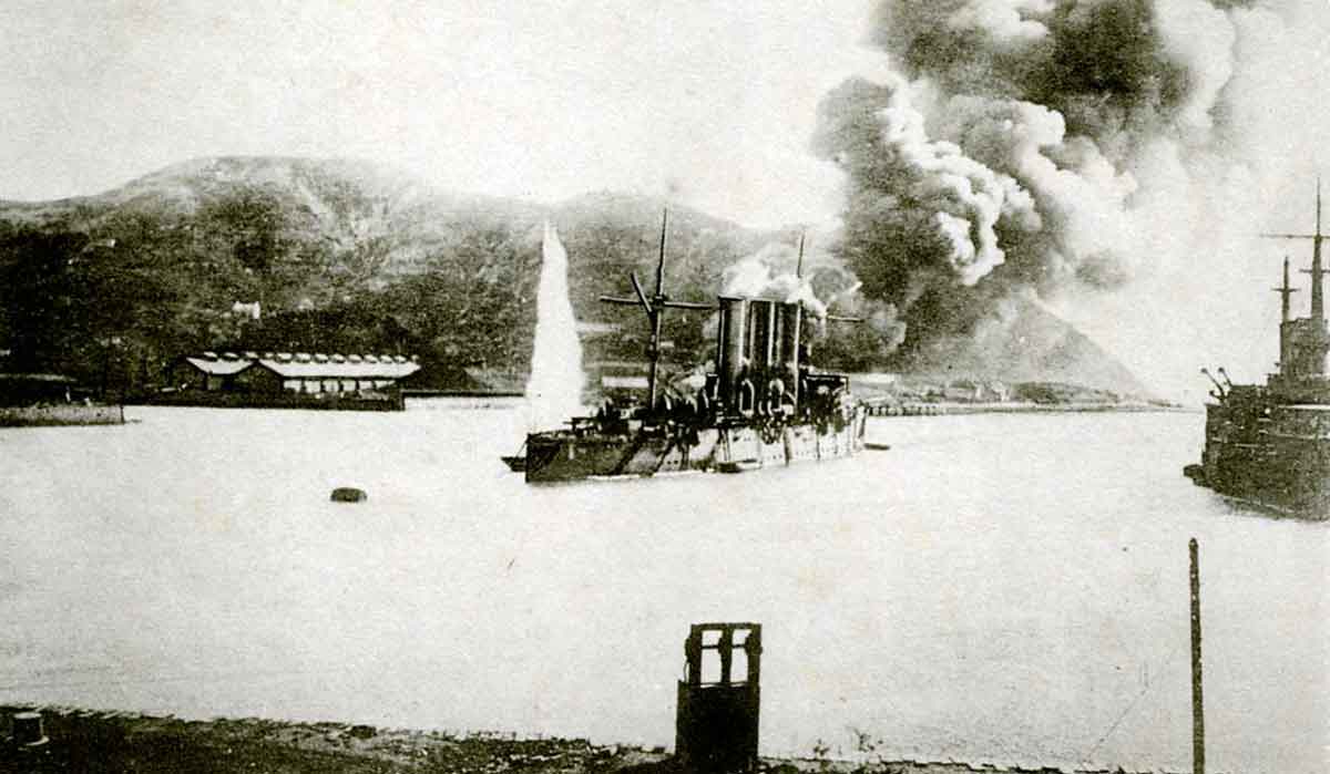 russian warships port arthur 1904