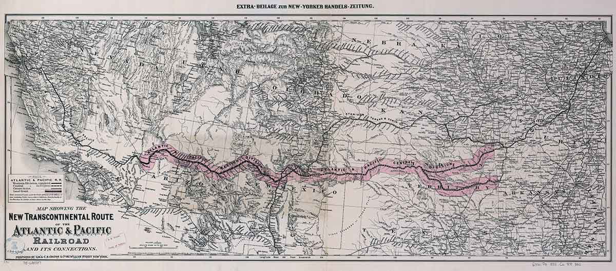 sample transcontinental rail route