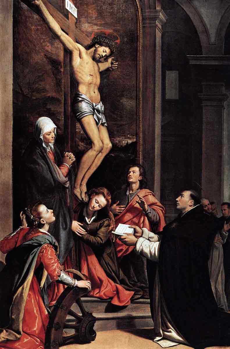 santi di tito vision of st thomas painting