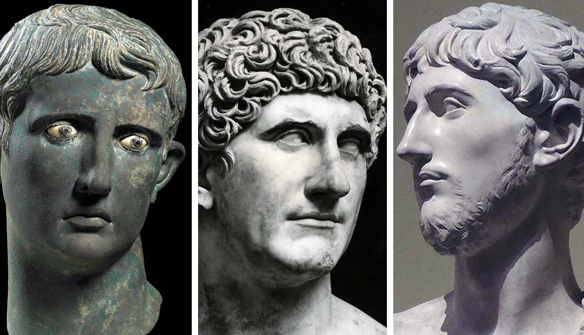 Busts of Mark Antony, Octavian, and Lepidus