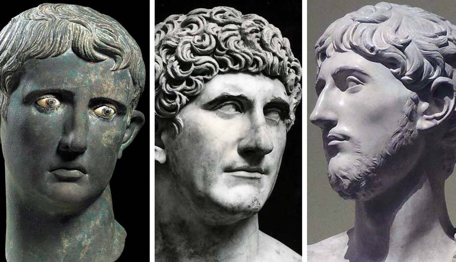 Busts of Mark Antony, Octavian, and Lepidus