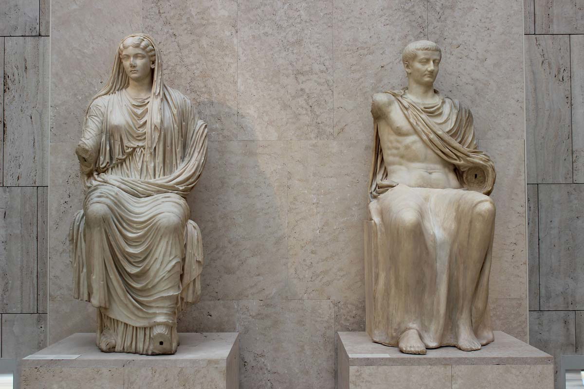statues livia tiberius madrid