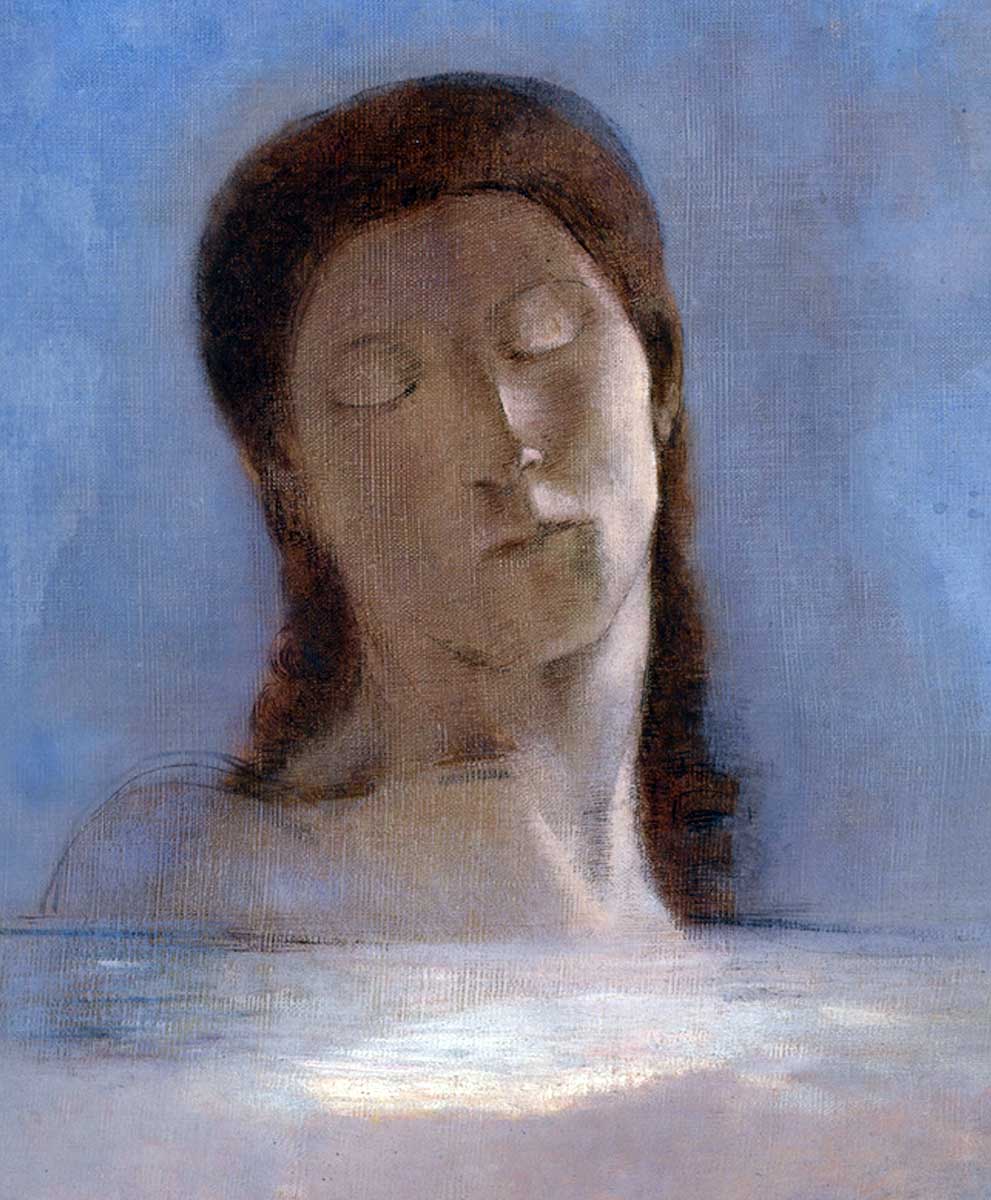 symbolism odilon redon closed eyes