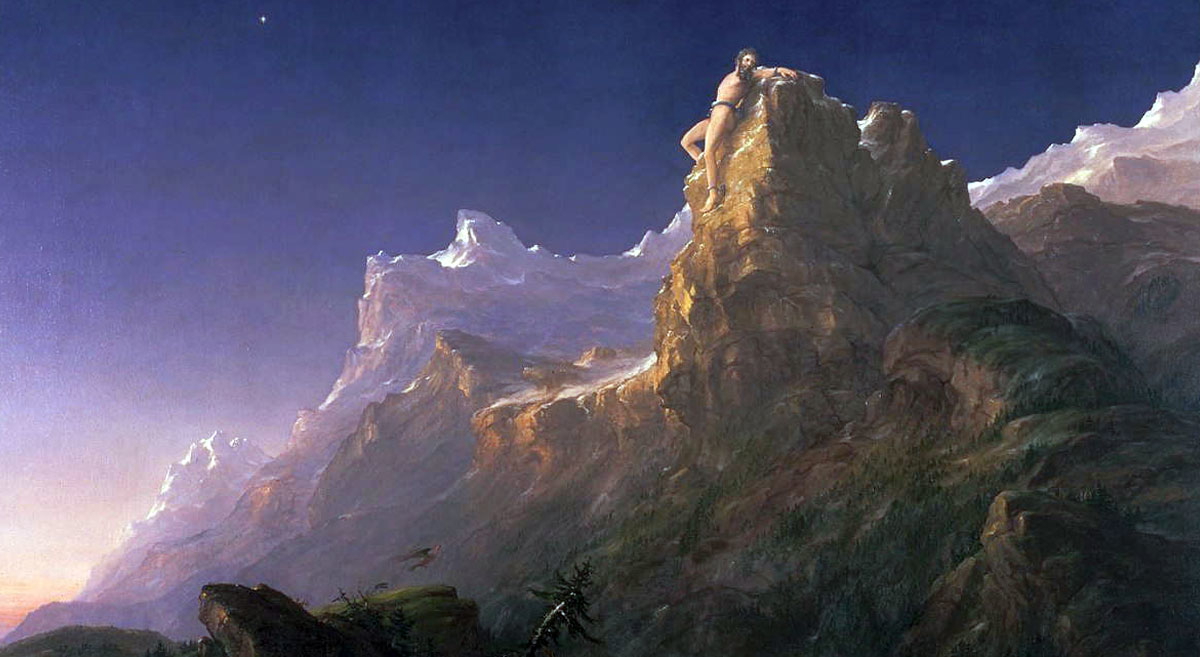 thomas cole prometheus bound painting